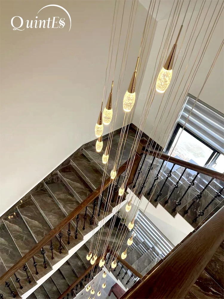 Designer Staircase Chandelier Villa Living Room Lighting Hanging Kitchen Light LED Minimalist Home Apartment Deluxe Chandelier
Designer Staircase Chandelier Villa Living Room Lighting Hanging Kitchen Light LED Minimalist Home Apartment Deluxe Chandelier