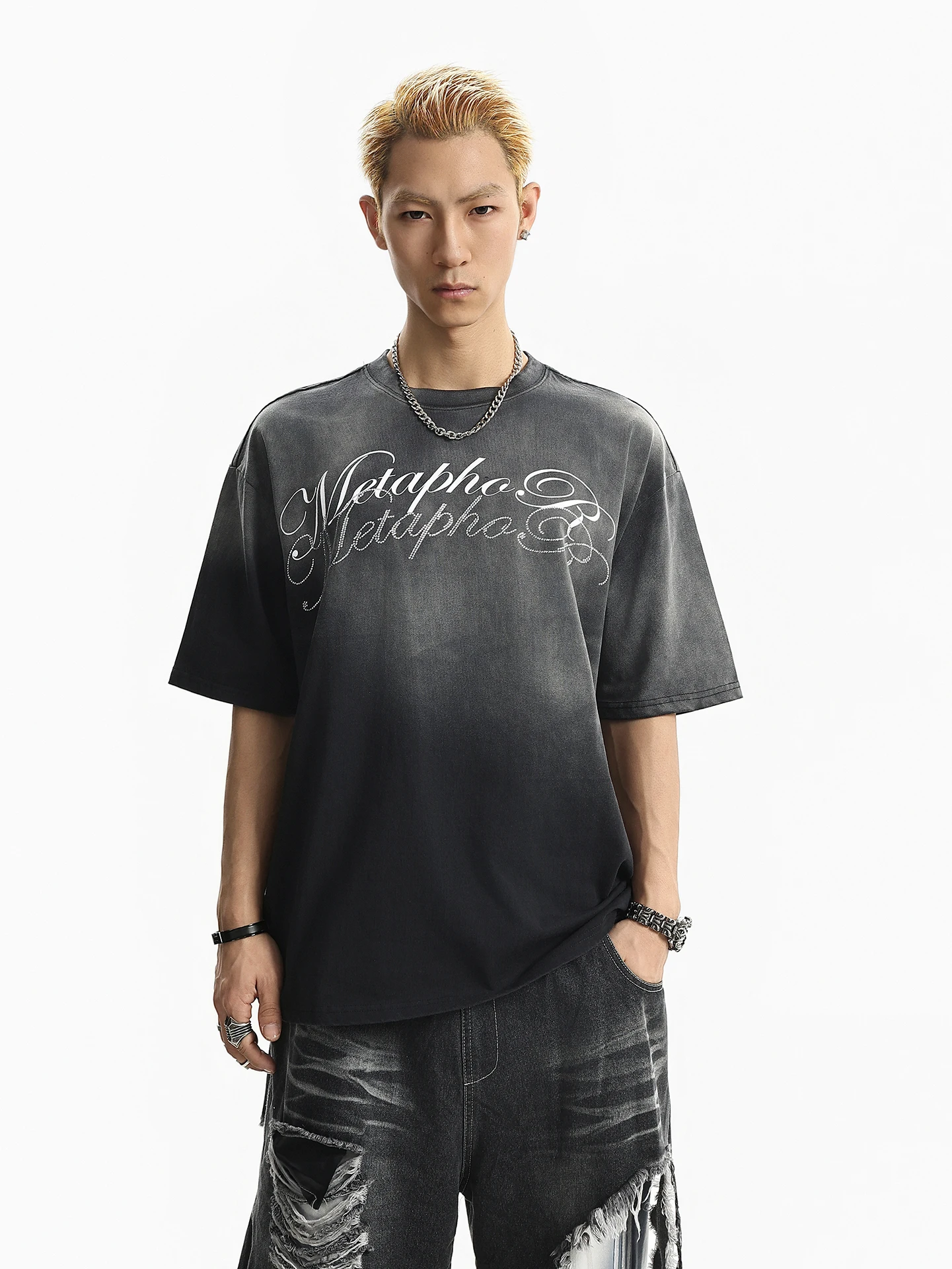 BETEBULE American High Street Letter Rhinestone Spray Dyeing Short Sleeve Men's T-shirt Summer Retro Trend Loose round Neck Top
BETEBULE American High Street Letter Rhinestone Spray Dyeing Short Sleeve Men's T-shirt Summer Retro Trend Loose round Neck Top