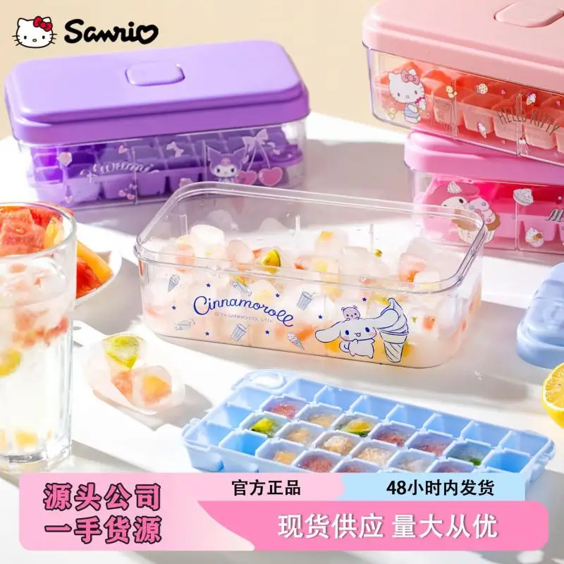 Good-Looking Cartoon Sanrios Hello Kittys Kuromi My Melody Ice Making Box Ice Storage Box Mold Ice-Tray Food Grade Cute
Good-Looking Cartoon Sanrios Hello Kittys Kuromi My Melody Ice Making Box Ice Storage Box Mold Ice-Tray Food Grade Cute