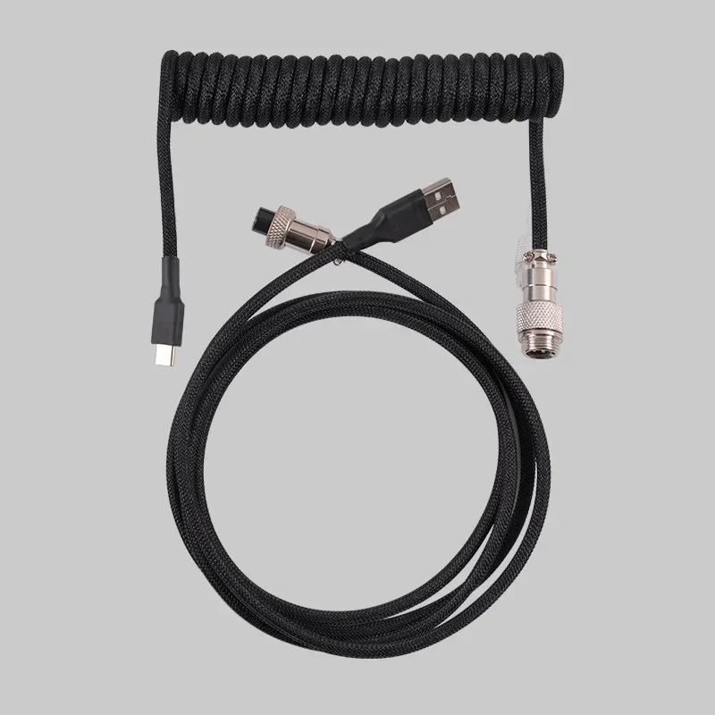 Coiled Cable Type-C Mechanical Keyboard Wire USB Keyboard Cable Mechanical Keyboard Aviator Desktop Computer Aviation Connector
Coiled Cable Type-C Mechanical Keyboard Wire USB Keyboard Cable Mechanical Keyboard Aviator Desktop Computer Aviation Connector