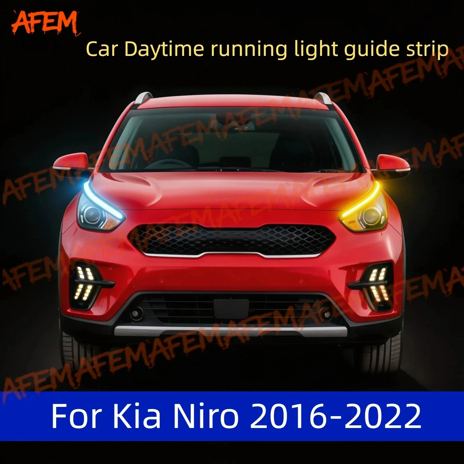 12V Car DRL Daytime Running Light Start Scan Style Sequential Flowing Turn Signal Light Ultra-Thin LED For Kia Niro 2016-2022
12V Car DRL Daytime Running Light Start Scan Style Sequential Flowing Turn Signal Light Ultra-Thin LED For Kia Niro 2016-2022