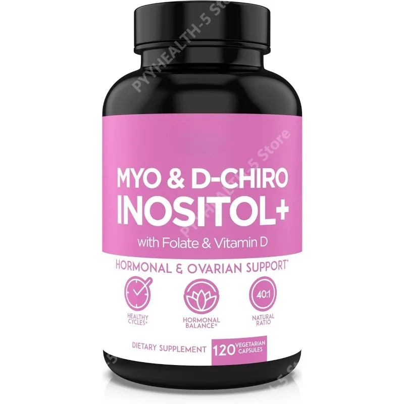 Myo-Inositol & D-Chiro Inositol Supplement for Women – 40:1 Ratio Plus Folate and Vitamin D – Support Healthy Hormonal Balance
Myo-Inositol & D-Chiro Inositol Supplement for Women – 40:1 Ratio Plus Folate and Vitamin D – Support Healthy Hormonal Balance
