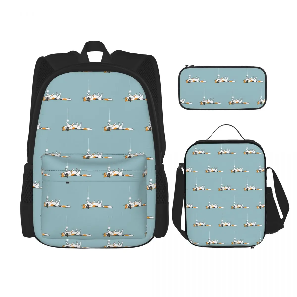 Funny Bored Calico Kitty Cat Backpacks Children Bookbag School Bags Rucksack Lunch Bag Pen Bag Three-Piece Set
Funny Bored Calico Kitty Cat Backpacks Children Bookbag School Bags Rucksack Lunch Bag Pen Bag Three-Piece Set