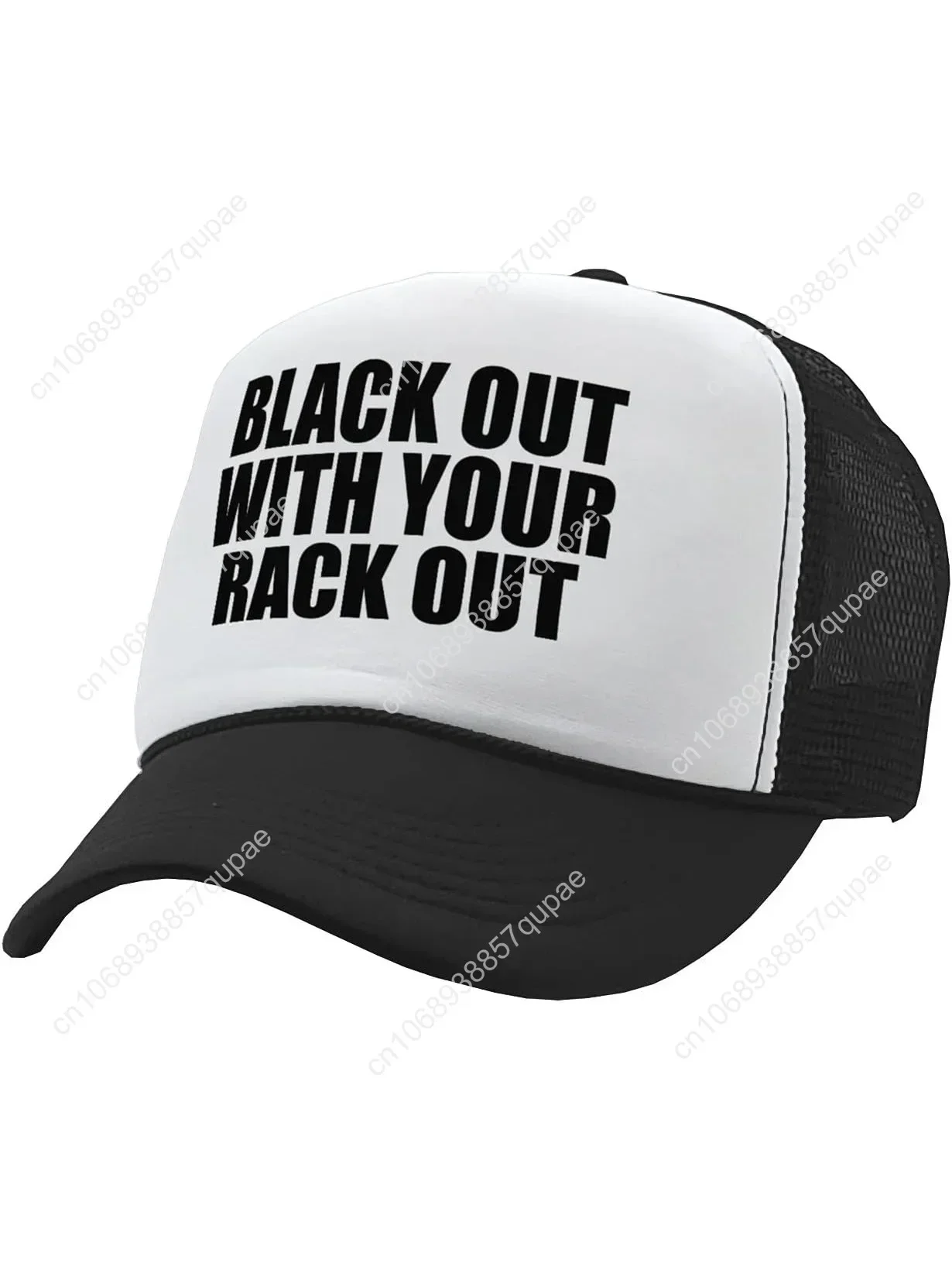The Goozler - Black Out with Your Rack Out Funny Sexy - Vintage Retro Style Trucker Cap Hat
The Goozler - Black Out with Your Rack Out Funny Sexy - Vintage Retro Style Trucker Cap Hat