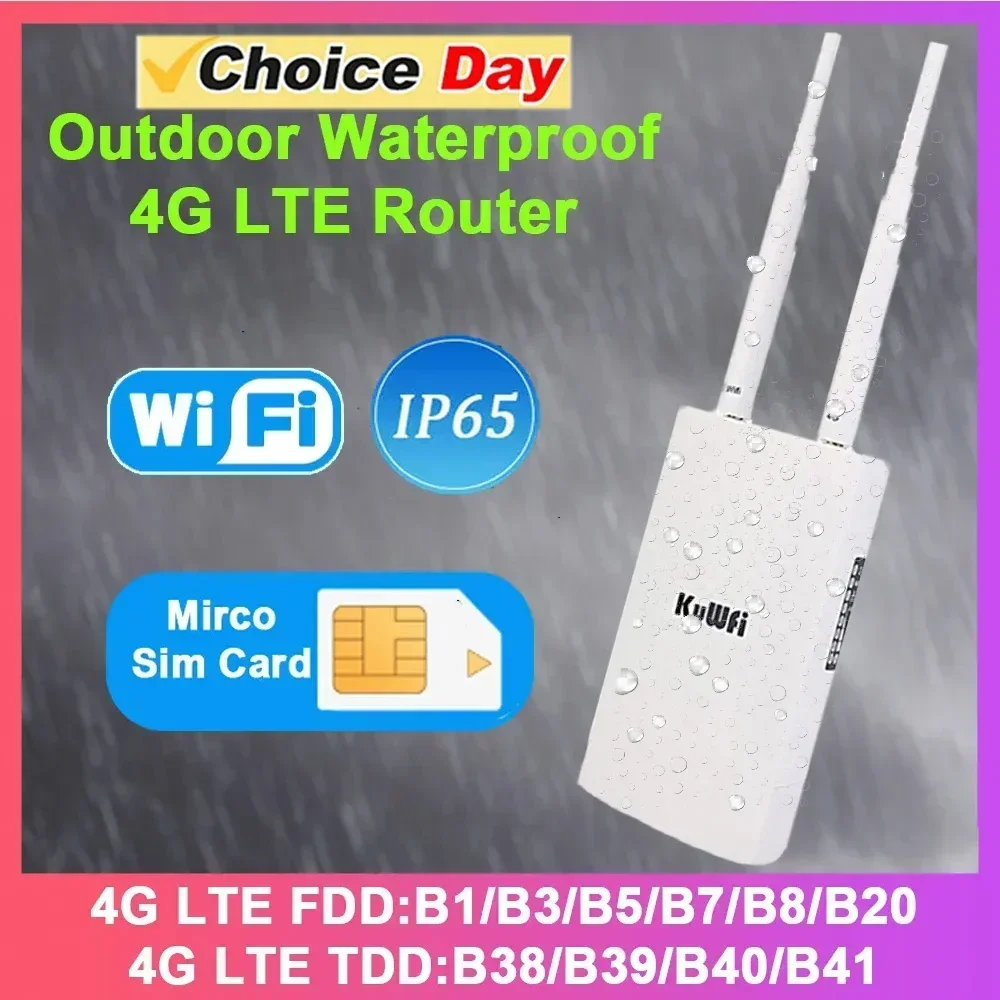 New! KuWFi Waterproof Outdoor 300Mbps WiFi Router CAT4 4G LTE Routers 3G/4G SIM Card Router Modem for IP Camera/Outside WiFi Cov
New! KuWFi Waterproof Outdoor 300Mbps WiFi Router CAT4 4G LTE Routers 3G/4G SIM Card Router Modem for IP Camera/Outside WiFi Cov