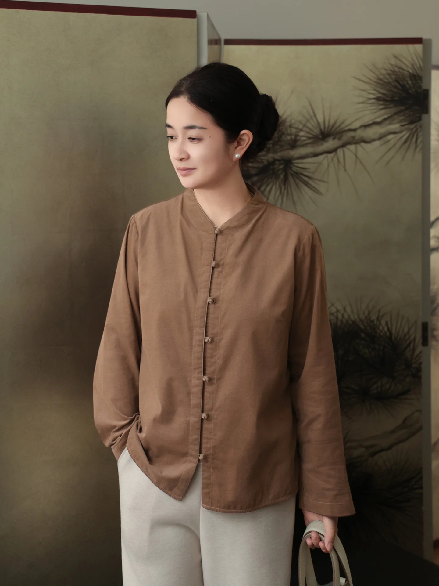 Corduroy Stand Collar Jaet Women's Casual Sle New Chinese Faion Spring 2026 Slimming Long Sve Cotton irt
Corduroy Stand Collar Jaet Women's Casual Sle New Chinese Faion Spring 2026 Slimming Long Sve Cotton irt