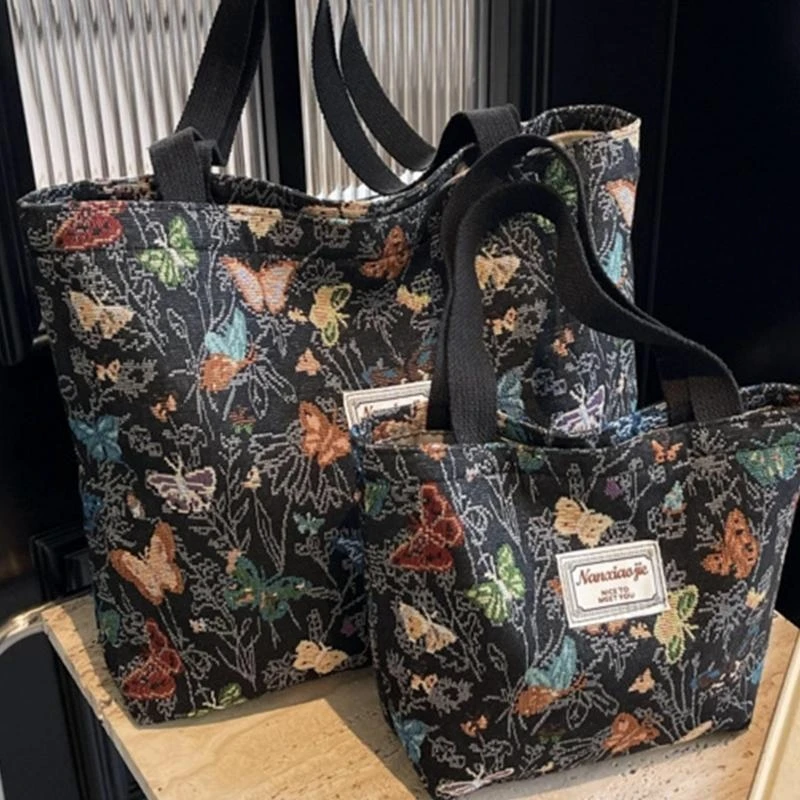 A3PE Fashionable Canvas Handbag For Casual Travel Women Practical Shoulder Bag With Pattern Underarm Bags
A3PE Fashionable Canvas Handbag For Casual Travel Women Practical Shoulder Bag With Pattern Underarm Bags