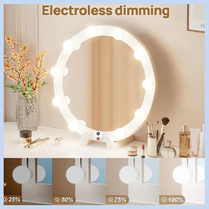 AS63-LED Vanity Lights For Mirror USB Vanity Lights With 10 Dimmable Bulbs Adjustable 3 Color Makeup Mirror Might Bulb
AS63-LED Vanity Lights For Mirror USB Vanity Lights With 10 Dimmable Bulbs Adjustable 3 Color Makeup Mirror Might Bulb