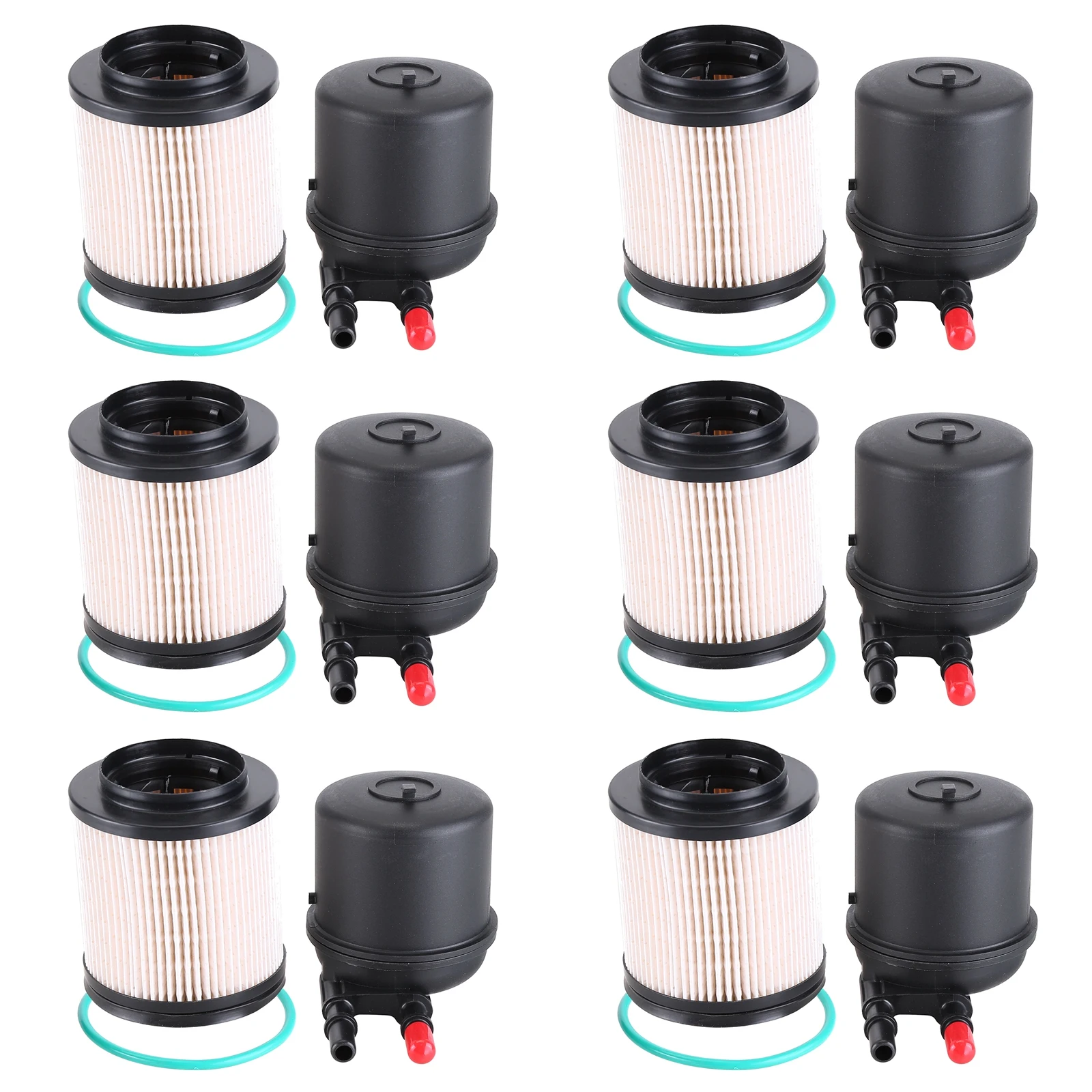 6 sets of fuel filters for Ford F250, F350, F450 and F550 from 2011 to 2016, FD4615
6 sets of fuel filters for Ford F250, F350, F450 and F550 from 2011 to 2016, FD4615