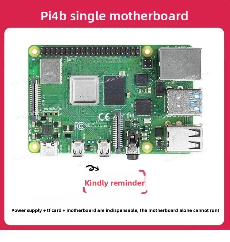 4B development board Pi 4B 4GB 8GB programming learning main board kit
4B development board Pi 4B 4GB 8GB programming learning main board kit