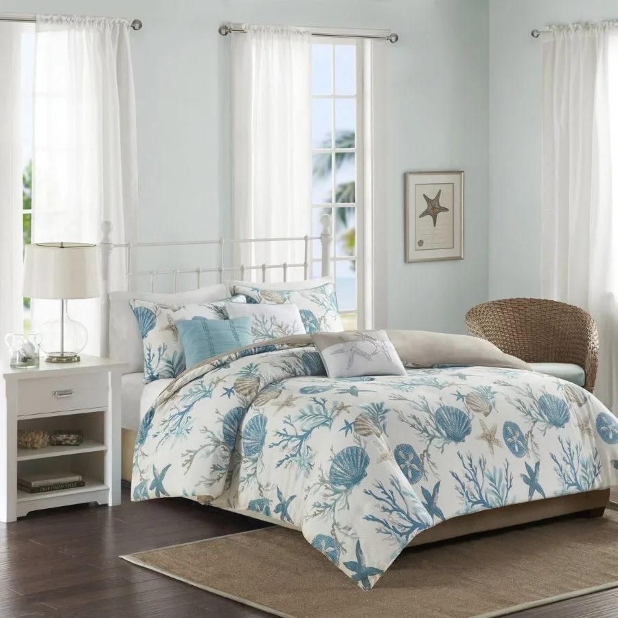 6 Piece Cotton Sateen Duvet Cover Set
6 Piece Cotton Sateen Duvet Cover Set
