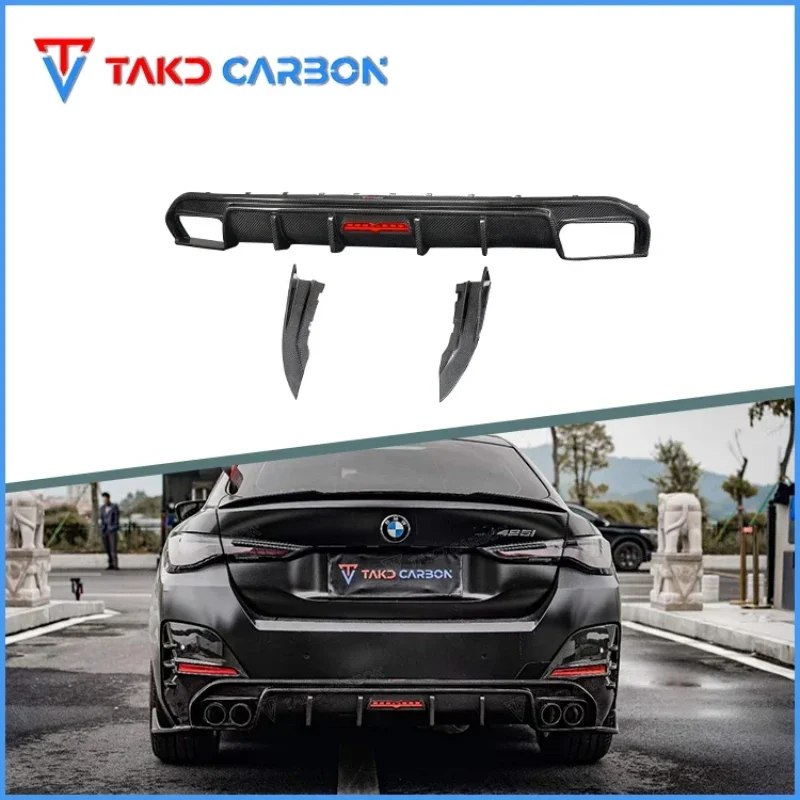 100% Dry Carbon Fiber Material Rear Bumper Diffuser Lip With LED For BMW 4 Series 2021+ G26 420i 430i 435i
100% Dry Carbon Fiber Material Rear Bumper Diffuser Lip With LED For BMW 4 Series 2021+ G26 420i 430i 435i