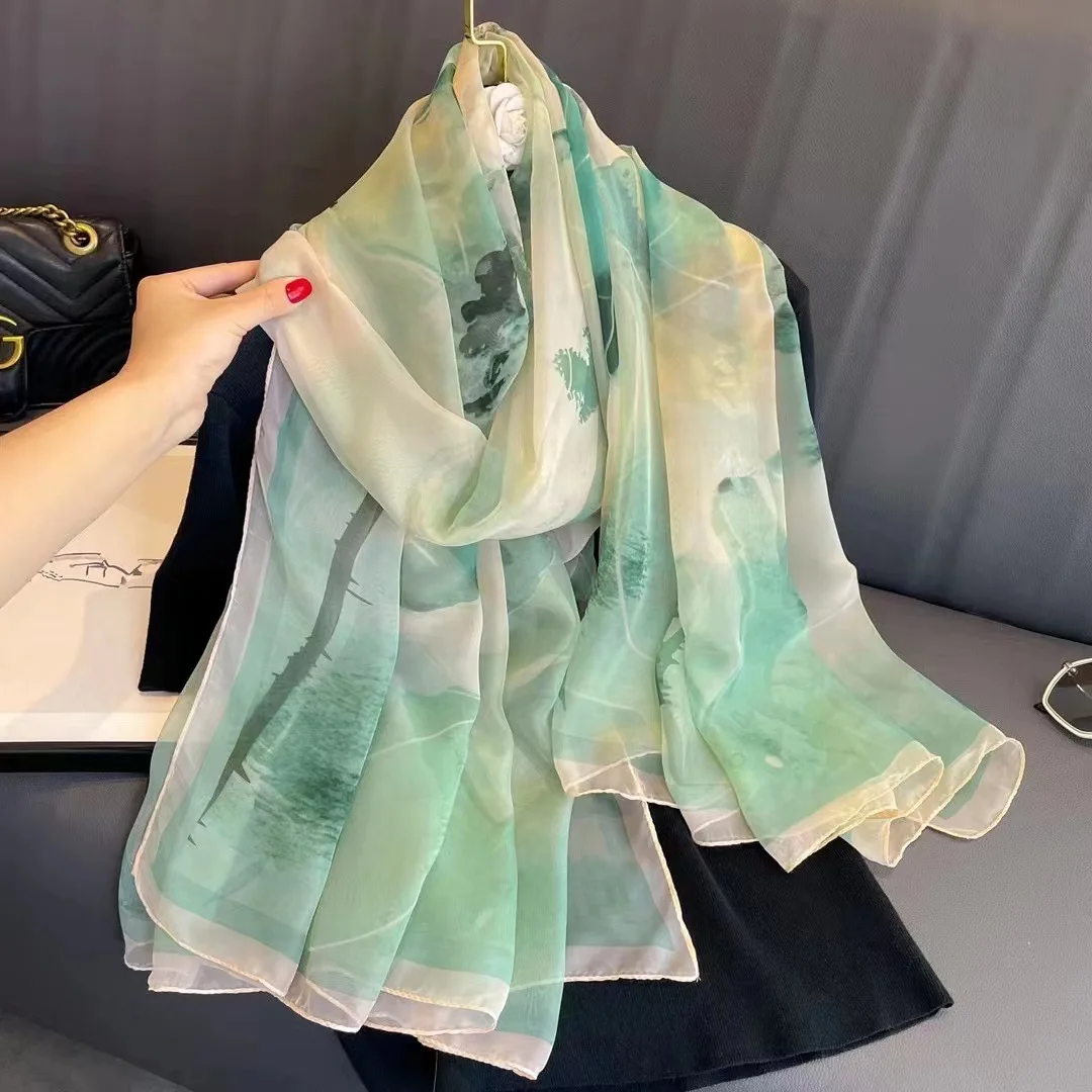 2023 New Big Shawl Women Spring/Summer Tourism Photography Scarf Sunscreen Silk Scarves Beach Pareo Wrapping Head Scarf
2023 New Big Shawl Women Spring/Summer Tourism Photography Scarf Sunscreen Silk Scarves Beach Pareo Wrapping Head Scarf