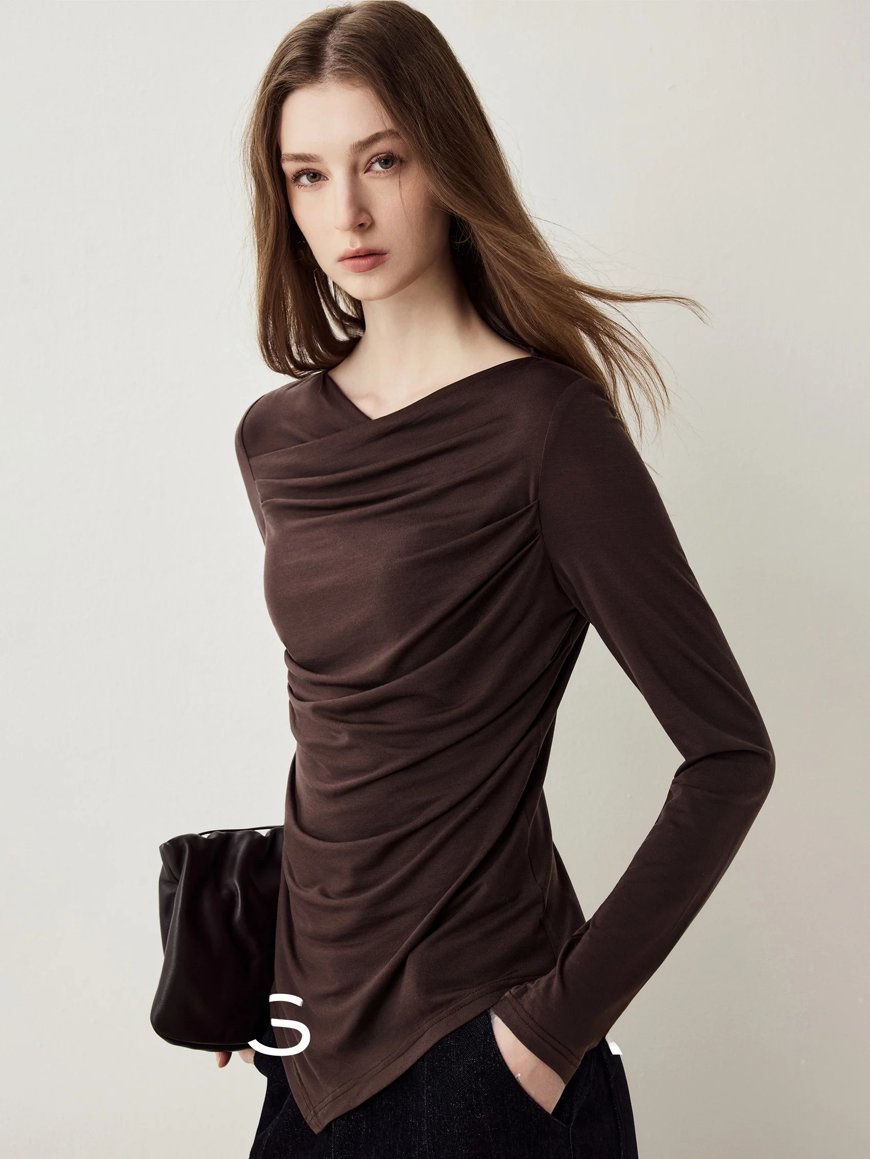 Minimalist Long Sleeve Knitted Shirt Women's Gauze Sofa Design Casual Style Regular Fit Lenzing Fiber Blend Daily Wear
Minimalist Long Sleeve Knitted Shirt Women's Gauze Sofa Design Casual Style Regular Fit Lenzing Fiber Blend Daily Wear
