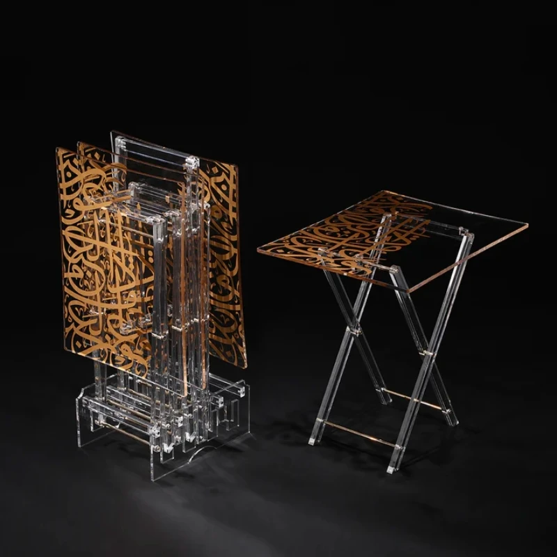 Modern Home Decor Furniture Folding Coffee Transparent End Table Round Rectangular clear Dining Acrylic Side Table
Modern Home Decor Furniture Folding Coffee Transparent End Table Round Rectangular clear Dining Acrylic Side Table