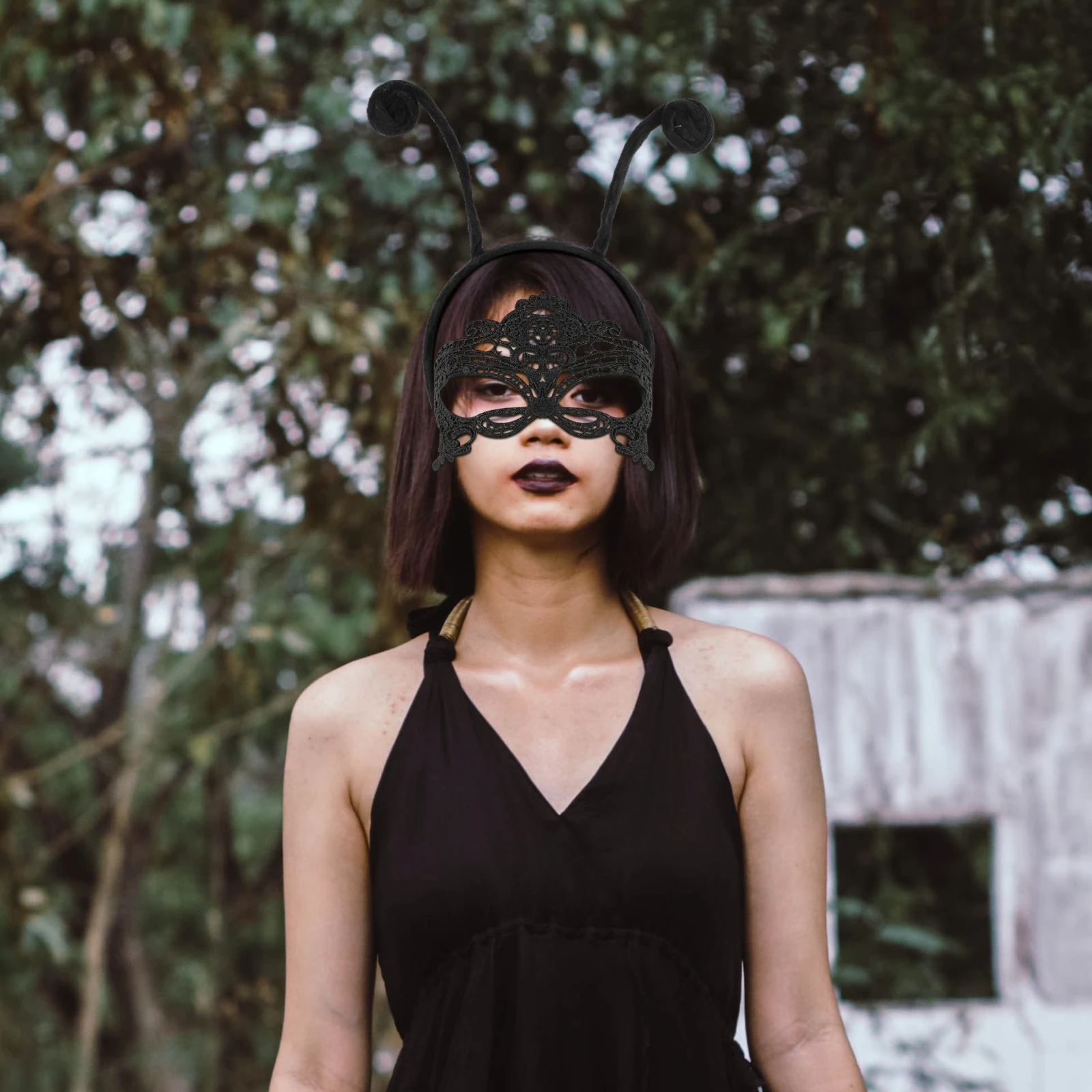 1 set Black Antenna Headband Halloween Mask Set Comfortable Size Party Accessory Cosplay Hair Band Headdress Ornament
1 set Black Antenna Headband Halloween Mask Set Comfortable Size Party Accessory Cosplay Hair Band Headdress Ornament