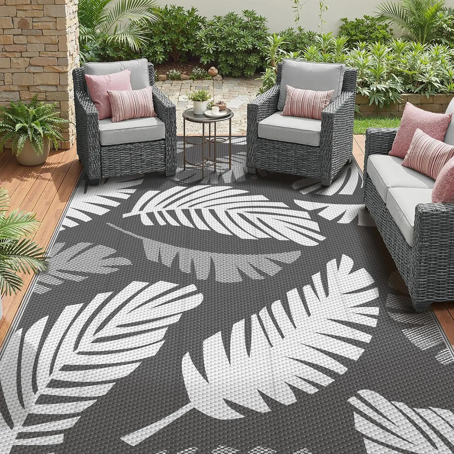 Waterproof Outdoor Rug 6' x 9' for Patio Decor, Reversible Plastic Straw Area Rugs for Camping Clearance, RV Mat, Large Outsi
Waterproof Outdoor Rug 6' x 9' for Patio Decor, Reversible Plastic Straw Area Rugs for Camping Clearance, RV Mat, Large Outsi