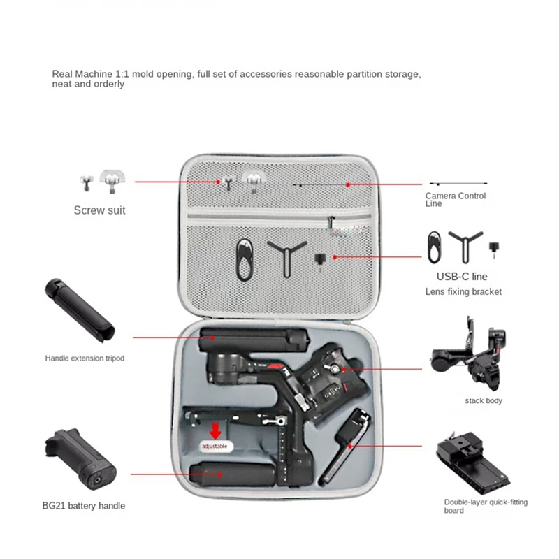 Новый чехол для хранения DJI RS 4, аксессуары для стабилизатора карданного подвеса, сумка, твердая сумка на плечо, серая
Новый чехол для хранения DJI RS 4, аксессуары для стабилизатора карданного подвеса, сумка, твердая сумка на плечо, серая