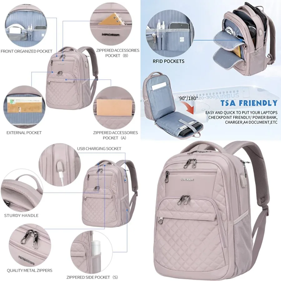 Travel Laptop Backpack 17 Inch Large Computer Backpack Water-Repellent Daypack with USB Charging Port and Headphone Interface R
Travel Laptop Backpack 17 Inch Large Computer Backpack Water-Repellent Daypack with USB Charging Port and Headphone Interface R