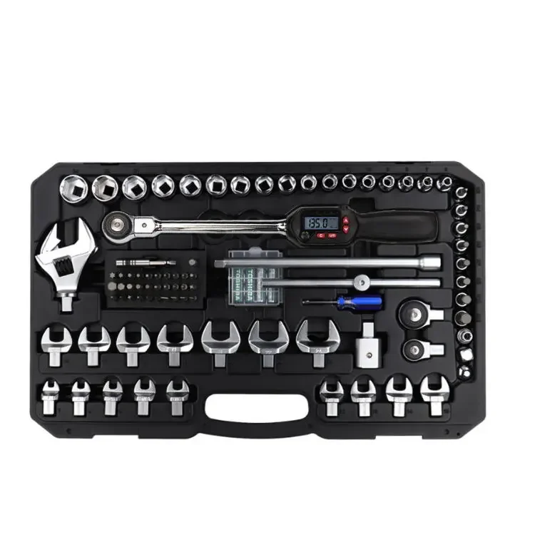 85 PCS, 9 X 12 MM Driver Interchangeable Digital Precision Torque Wrench Tool Kits
85 PCS, 9 X 12 MM Driver Interchangeable Digital Precision Torque Wrench Tool Kits