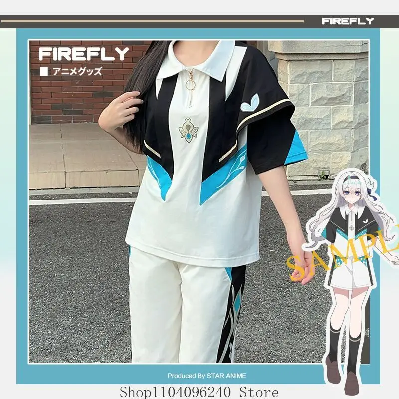 Anime Game Honkai: Star Rail Firefly Cosplay Short Sleeved T-shirt Shorts Costume Men Woman Suit
Anime Game Honkai: Star Rail Firefly Cosplay Short Sleeved T-shirt Shorts Costume Men Woman Suit