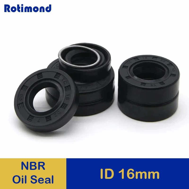 2/5/10pcs ID16mm NBR Oil Seal TC-16 * 24/26/28/30/32/35/40*4/5/7/8/10mm Nitrile Rubber Shaft Double Lip Oil Seals
2/5/10pcs ID16mm NBR Oil Seal TC-16 * 24/26/28/30/32/35/40*4/5/7/8/10mm Nitrile Rubber Shaft Double Lip Oil Seals