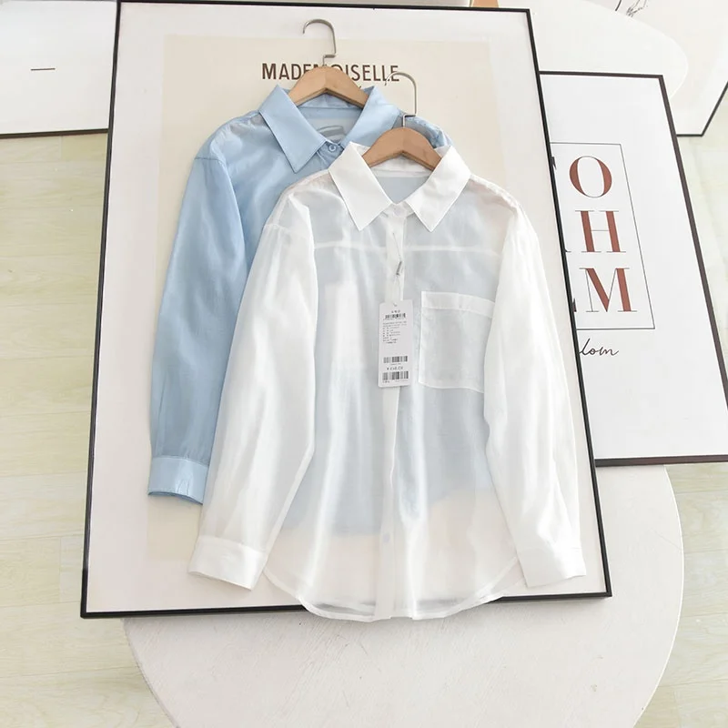 Poetry Series Summer 2024 Women's Loose Casual Long Sve irt Thin Breathable Faion Simple Lazy Sle Versatile Clothing
Poetry Series Summer 2024 Women's Loose Casual Long Sve irt Thin Breathable Faion Simple Lazy Sle Versatile Clothing