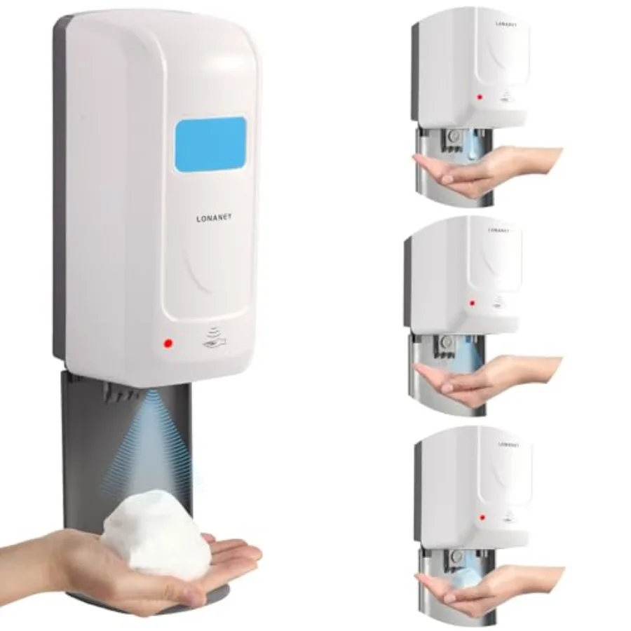 Touchless Automatic Foaming Hand Soap Dispenser Wall Mount Motion Sensor Foam Liquid Refill Bottle Sanitizer Dispensing for Bat
Touchless Automatic Foaming Hand Soap Dispenser Wall Mount Motion Sensor Foam Liquid Refill Bottle Sanitizer Dispensing for Bat