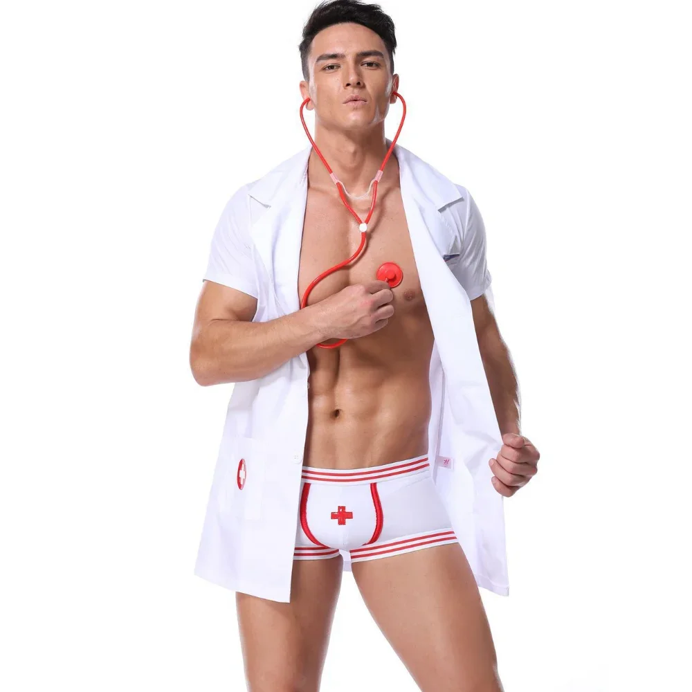 2025 Doctor Exotic Costumes Men Cosplay Party Clothes Sexy Nightclub Gigolo Fancy Dress White
2025 Doctor Exotic Costumes Men Cosplay Party Clothes Sexy Nightclub Gigolo Fancy Dress White
