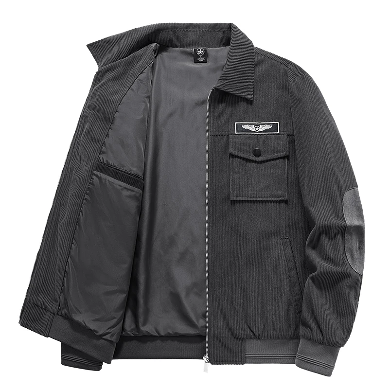 Fashion Casual Military Jacket Men Corduroy Bomber Jacket Retro Corduroy Coat Windproof Top Clothing Male Cotton Military Jacket
Fashion Casual Military Jacket Men Corduroy Bomber Jacket Retro Corduroy Coat Windproof Top Clothing Male Cotton Military Jacket