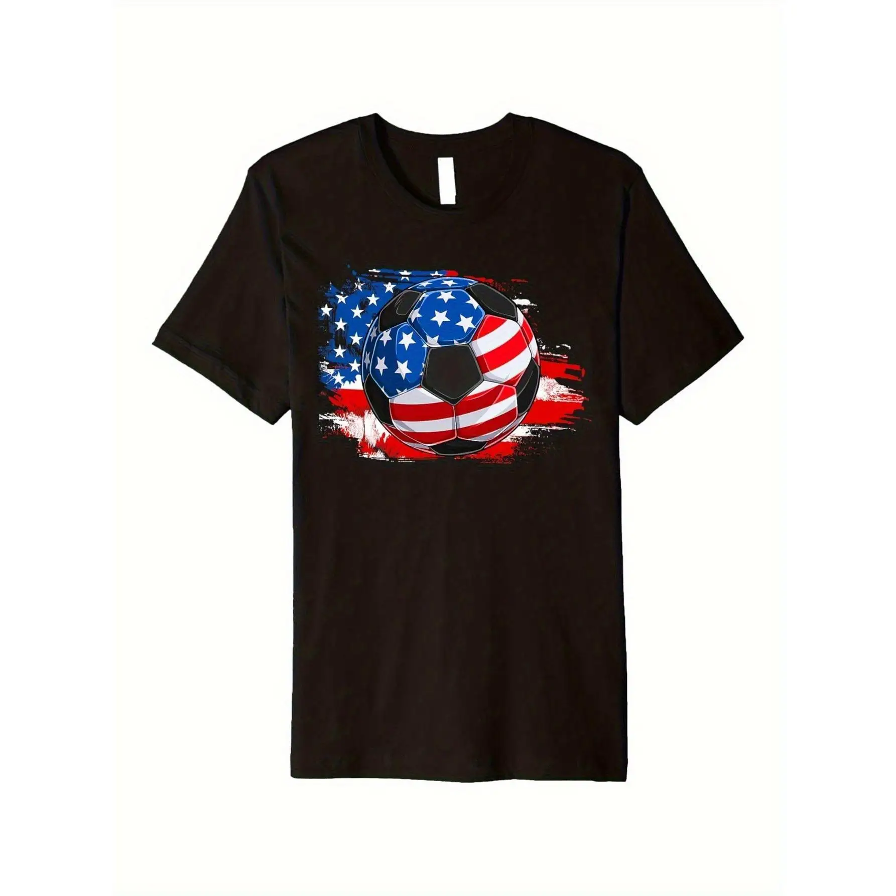 American Flag Soccer T-shirt US Patriotism Graphic Tees Football Sport Style Tops Men Women All-season Wear
American Flag Soccer T-shirt US Patriotism Graphic Tees Football Sport Style Tops Men Women All-season Wear