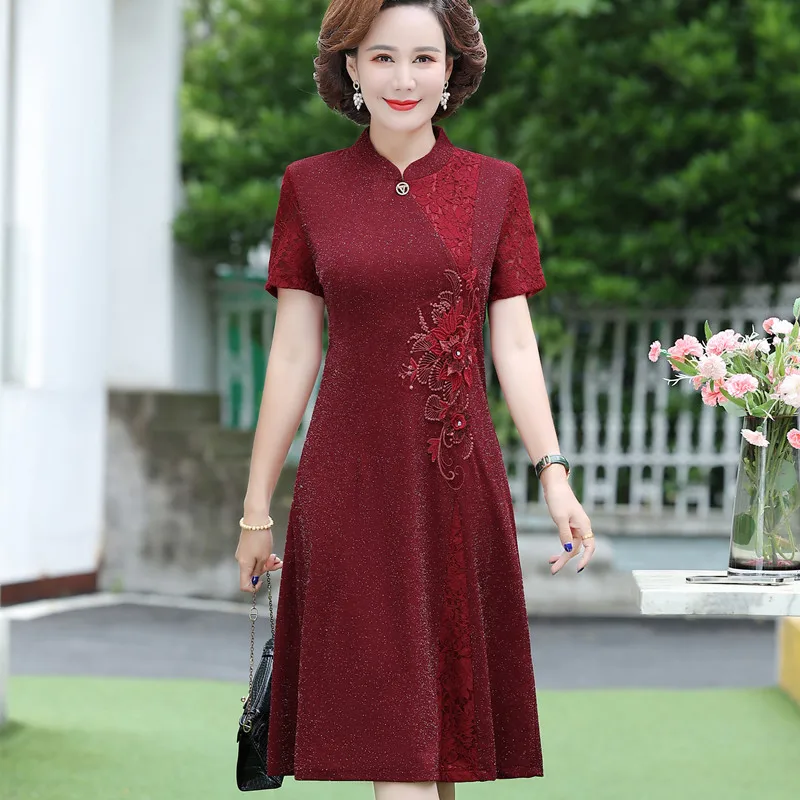 Fashionable Small Size Red Dress Short Sleeve Wedding Celebration Women's Clothing Suitable for Daily Wear by ...
Fashionable Small Size Red Dress Short Sleeve Wedding Celebration Women's Clothing Suitable for Daily Wear by ...