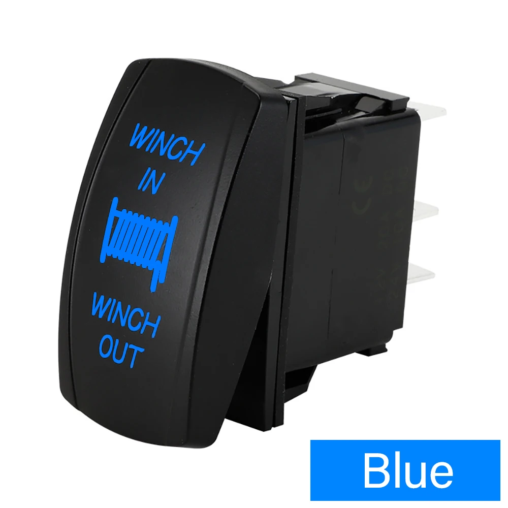 New 12V 24V Winch In Winch Out Rocker Switch (ON) -OFF- (ON) 7 Pin Laser Blue Momentary Rocker Toggle Switch Led Blue
New 12V 24V Winch In Winch Out Rocker Switch (ON) -OFF- (ON) 7 Pin Laser Blue Momentary Rocker Toggle Switch Led Blue