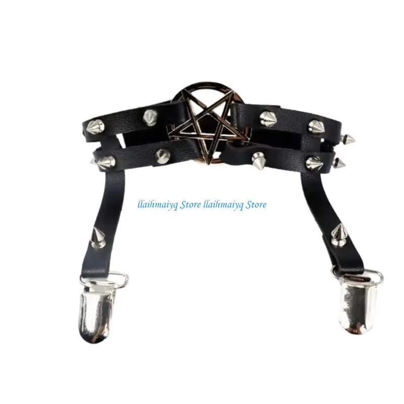 573B Punk Leg Garter Thigh Belt Metal Rivet Studded Leg Harness For Women Cosplay
573B Punk Leg Garter Thigh Belt Metal Rivet Studded Leg Harness For Women Cosplay