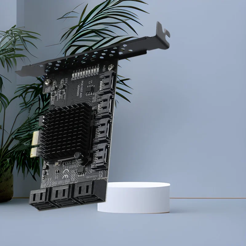 Pcie Sata Expansion Card with Large Heatsink Cooling 10 Ports SATA3.0 PCI Express X1 Sata Expansion Server for Desktop Computer
Pcie Sata Expansion Card with Large Heatsink Cooling 10 Ports SATA3.0 PCI Express X1 Sata Expansion Server for Desktop Computer