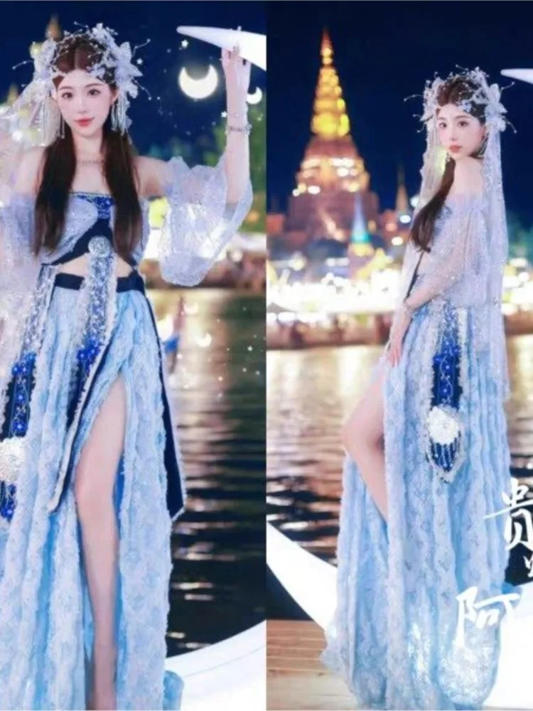 Новое женское розовое платье из шифона с вышивкой, экзотический костюм для выступлений, для путешествий и фотосессий
Новое женское розовое платье из шифона с вышивкой, экзотический костюм для выступлений, для путешествий и фотосессий