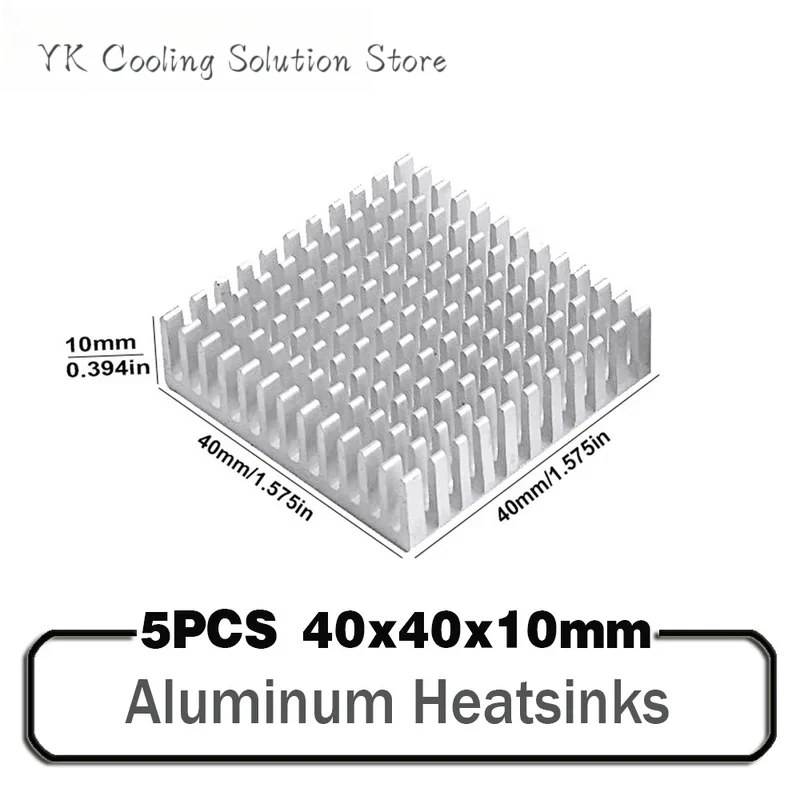5/10PCS YK 40mm heatsink 40 x 40 x 10mm 11mm Aluminum CPU CPU Card Cooling Cooler Heat Sink Heatsink
5/10PCS YK 40mm heatsink 40 x 40 x 10mm 11mm Aluminum CPU CPU Card Cooling Cooler Heat Sink Heatsink