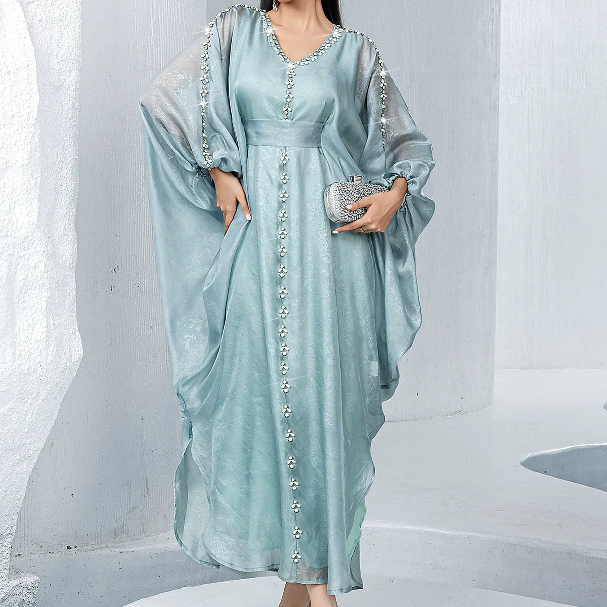 Ramadan Morocco Luxury Fashion Four Seasons Commuter Bat Shirt Dress Chiffon Nail Diamond Muslim Elegant Women's Robe
Ramadan Morocco Luxury Fashion Four Seasons Commuter Bat Shirt Dress Chiffon Nail Diamond Muslim Elegant Women's Robe