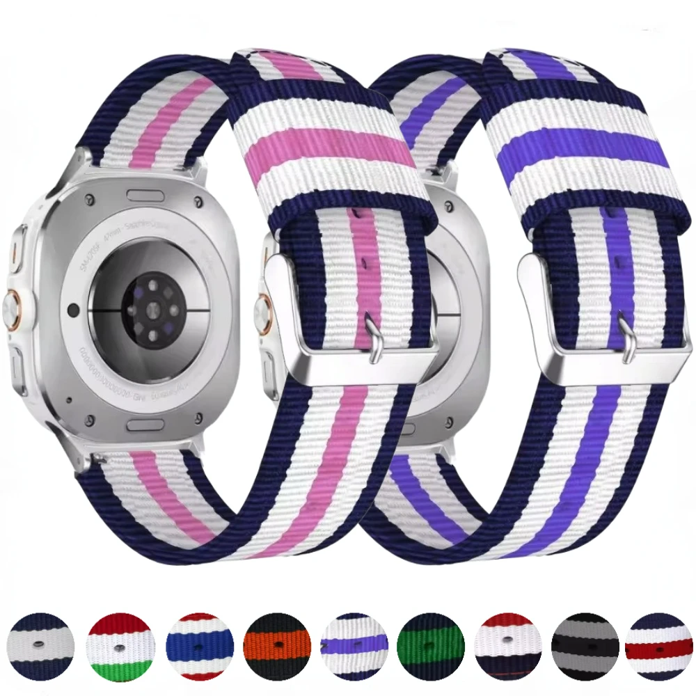 Nylon Canvas Strap for Samsung Galaxy Watch Ultra 47mm Smart Watch Adjustable Breathable Wristband for Galaxy Watch Ultra Strap
Nylon Canvas Strap for Samsung Galaxy Watch Ultra 47mm Smart Watch Adjustable Breathable Wristband for Galaxy Watch Ultra Strap