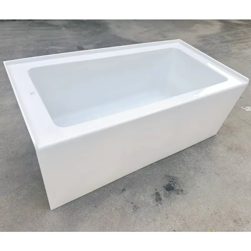 60X32x22 60x30x22 Niche acrylic monolithic bathtub White rectangular soaking luxury bathtub Bathroom use Single
60X32x22 60x30x22 Niche acrylic monolithic bathtub White rectangular soaking luxury bathtub Bathroom use Single