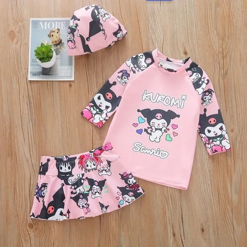 Kawaii Sanrio My Melody Kuromi Girl лето купальник горячие источники разрез Быстросохнущий костюм аниме фигурка мультфильм милый праздничный подарок
Kawaii Sanrio My Melody Kuromi Girl лето купальник горячие источники разрез Быстросохнущий костюм аниме фигурка мультфильм милый праздничный подарок