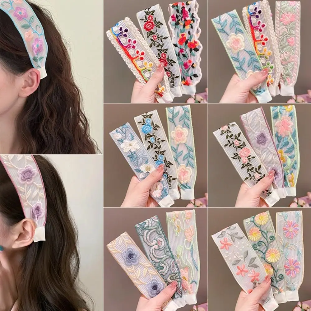 New Cloth Flower Headband Colorful Sweet Wide Hairband Embroidery Hairband Styling Tools
New Cloth Flower Headband Colorful Sweet Wide Hairband Embroidery Hairband Styling Tools