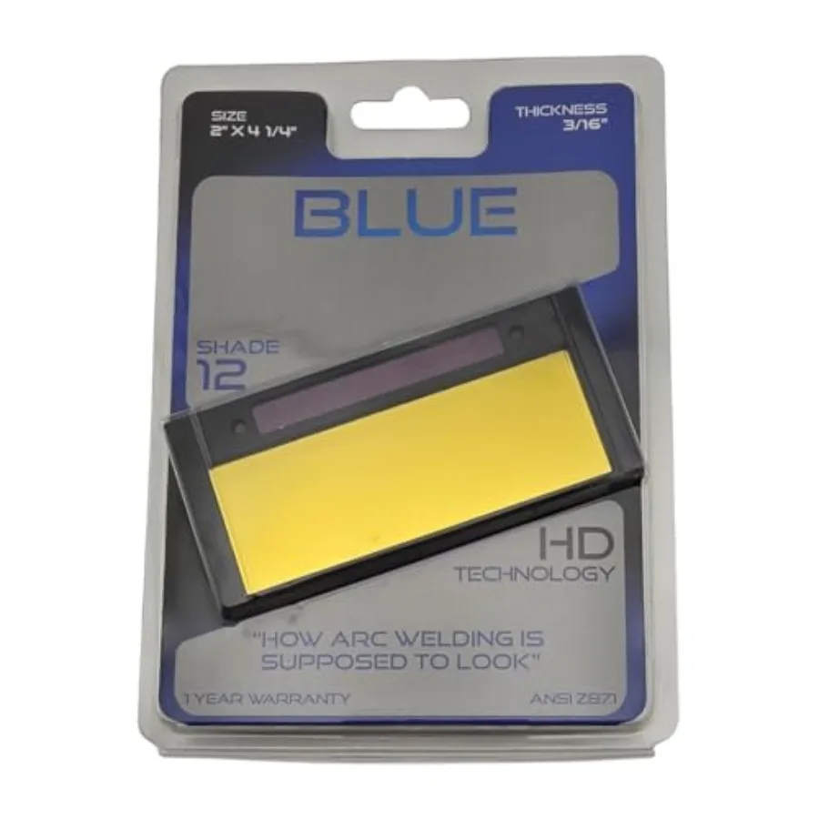 Blue Auto-Darkening Welding Lens - High Definition Blue Hue Filter- Fits 2" x 4-1/4" Welding Hoods Shade 12
Blue Auto-Darkening Welding Lens - High Definition Blue Hue Filter- Fits 2" x 4-1/4" Welding Hoods Shade 12