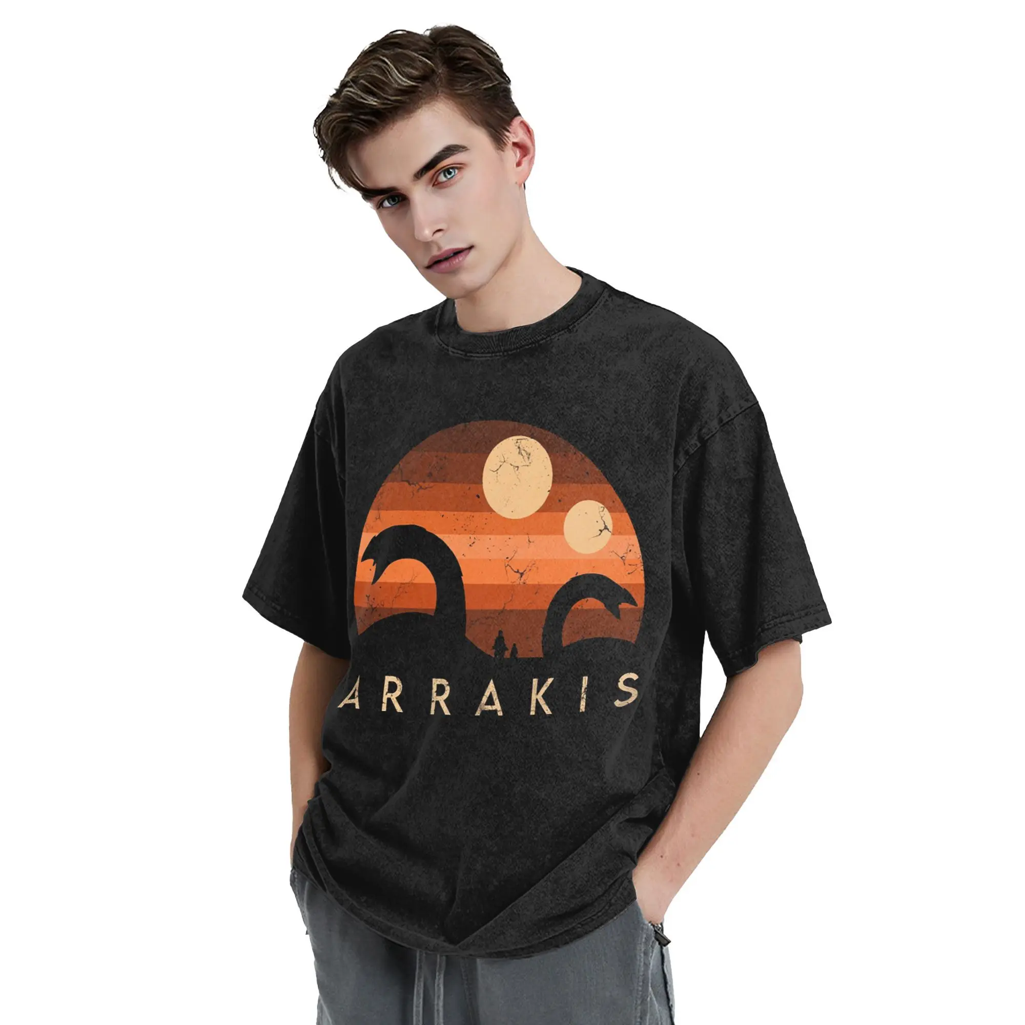 Arrakis Aged Dune Chronicles Sci-Fi Movie Crewneck T-Shirt for Men Cotton T Shirts Men's Tees Short O-Neck Summer Clothes Tops
Arrakis Aged Dune Chronicles Sci-Fi Movie Crewneck T-Shirt for Men Cotton T Shirts Men's Tees Short O-Neck Summer Clothes Tops
