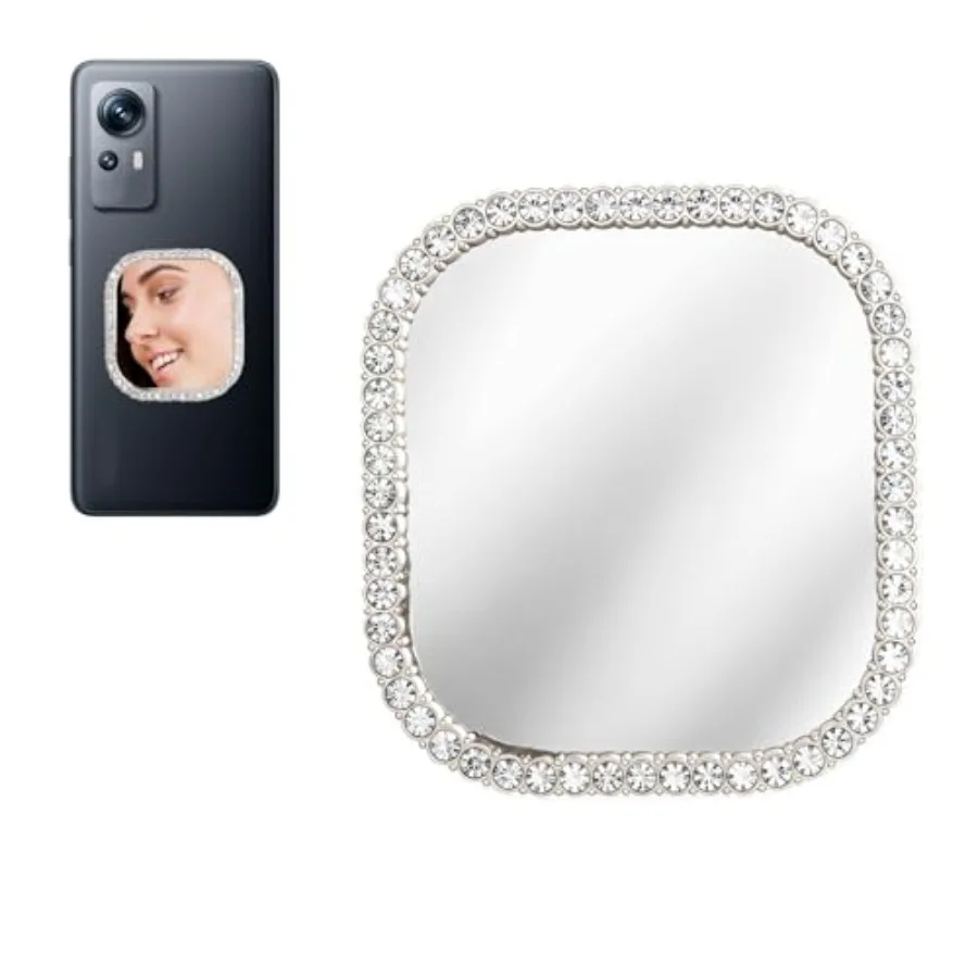 Square Phone Mirror Stick-On with Adhesive Tape Rectangle Mirrors Silver Zinc Alloy Frame for Smartphone Phone Case Decoration
Square Phone Mirror Stick-On with Adhesive Tape Rectangle Mirrors Silver Zinc Alloy Frame for Smartphone Phone Case Decoration
