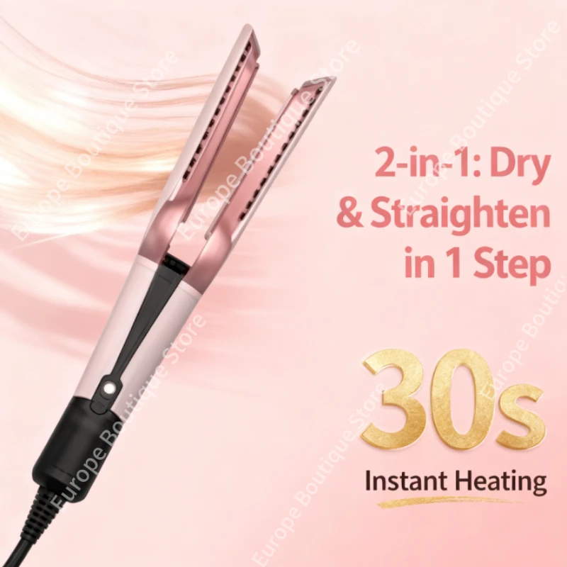 Professional 2-in-1 Hair Straightener & Dryer Combo - Negative Ion Heating Flat Iron with Display. Ideal for Home and Salon
Professional 2-in-1 Hair Straightener & Dryer Combo - Negative Ion Heating Flat Iron with Display. Ideal for Home and Salon