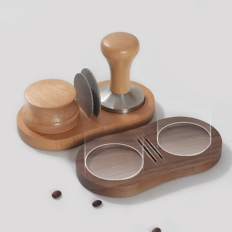 Universal 51/53/58mm Coffee Tamper Holder Wooden Espresso Tamper Mat Stand Coffe Tamper Station Wooden Storage Base
Universal 51/53/58mm Coffee Tamper Holder Wooden Espresso Tamper Mat Stand Coffe Tamper Station Wooden Storage Base