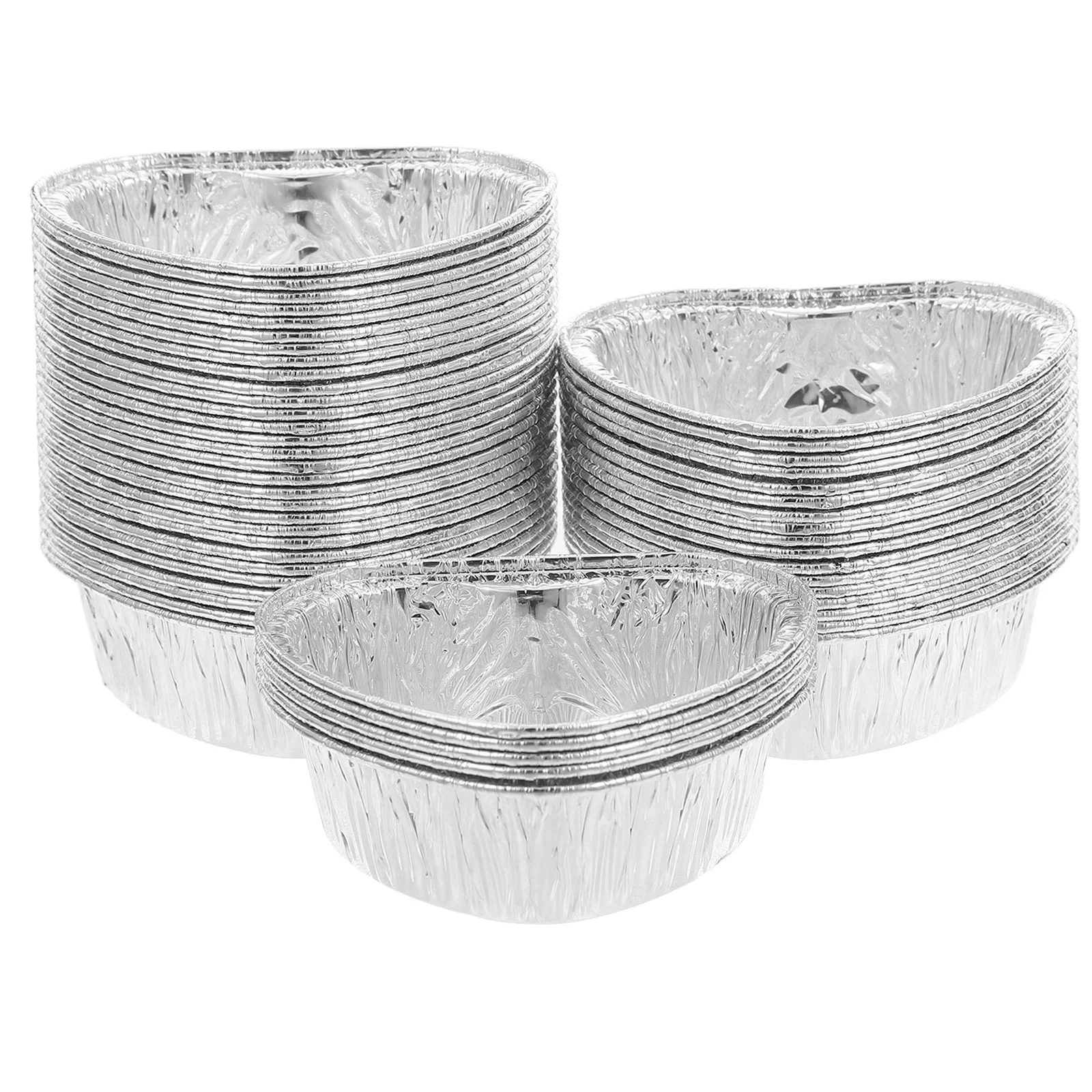 50 Pcs Heart Shaped Tin Foil Box Cake Pans Baking Cups Small for Cupcake Mold Tins Mini Dessert
50 Pcs Heart Shaped Tin Foil Box Cake Pans Baking Cups Small for Cupcake Mold Tins Mini Dessert