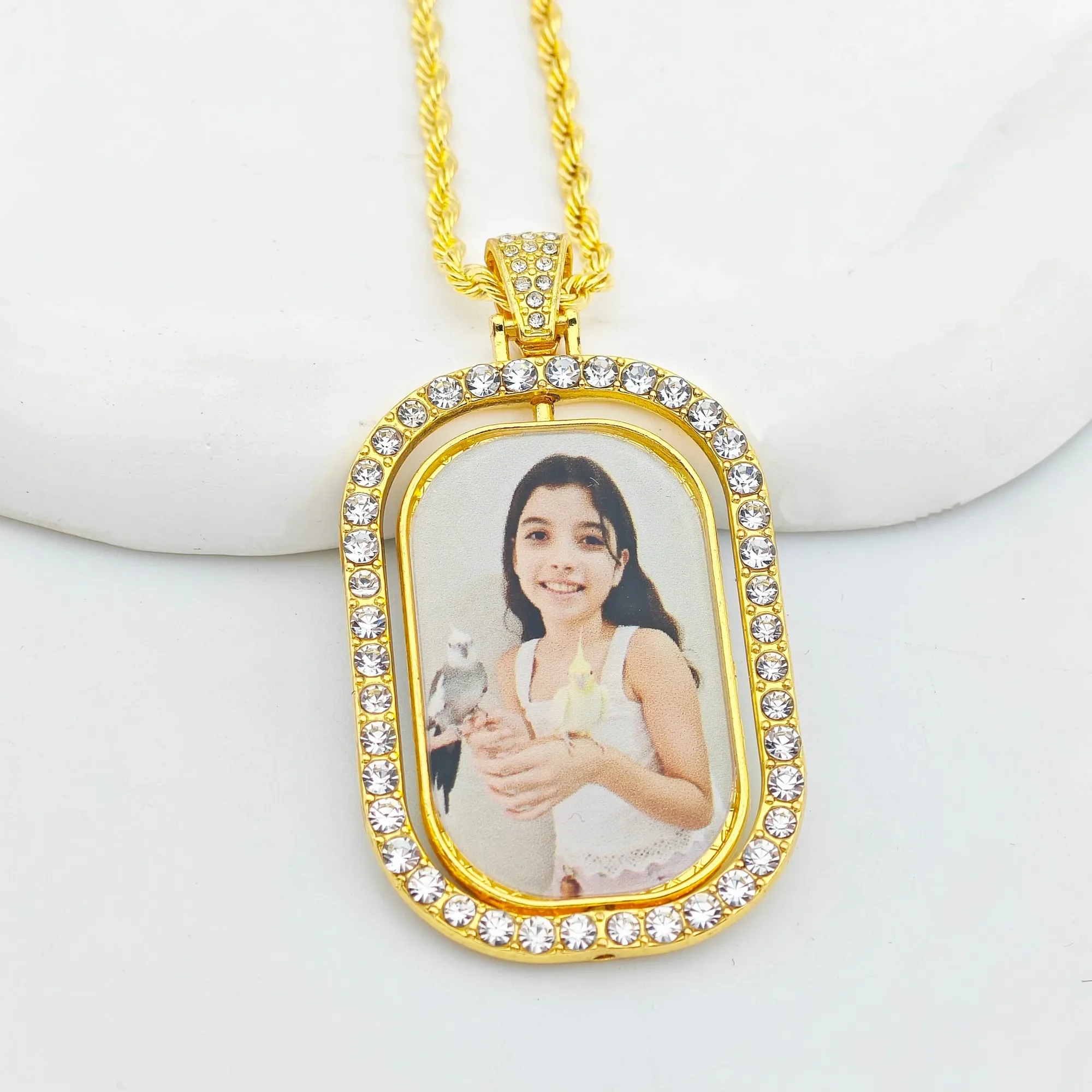 DOREMI Double Sided Custom Picture Necklace with Swivel Design Custom Photo Pendant Custom Photo Pendant Necklace
DOREMI Double Sided Custom Picture Necklace with Swivel Design Custom Photo Pendant Custom Photo Pendant Necklace