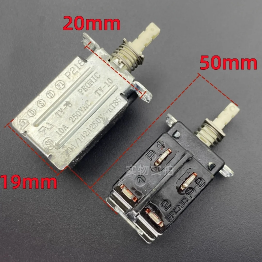 Taiwan PRONIC P218 self-locking power switch TV-8/TV-10 button TV 10A button
Taiwan PRONIC P218 self-locking power switch TV-8/TV-10 button TV 10A button
